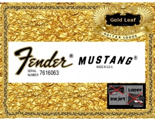 Fender Mustang Decal Guitar Decal #85g